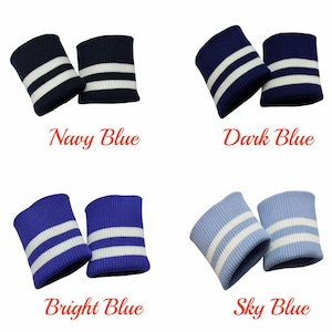 Thick Cotton Elastic Rib Cuffing, 2×2 Rib Knit Seamless Cuff Fabric, for Sleeves, Bomber Jackets, Matching, 1 Pair (2 Pieces) image 8