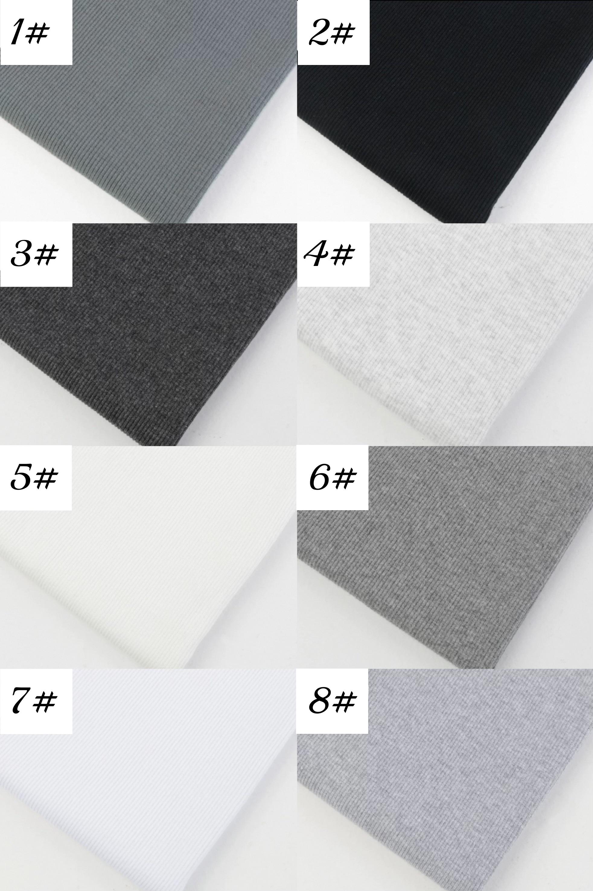 56 Colors 2×2 Elastic Rib Cuffing, Rib Knit Seamless Cuff Fabric,trim ...