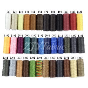 30メートルワックスコーティングコード、縫製ポリエステル糸、革用縫製糸、カラフルなジュエリーワックスストリング、DIYブレスレットハンドクラフト用