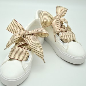 1 Pair 4mm Stripe Shoselace,10 Colors