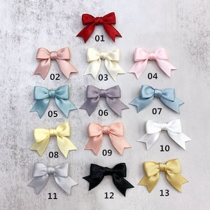 Mini fiocchi di nastro da 10 pezzi, forniture artigianali fai da te fatte a mano, accessori per capelli, abbellimenti per abiti, decorazioni per abiti, creazione di cartoline