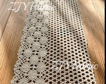 Vintage Baumwolle Häkelspitze: Boho Tischläufer Material