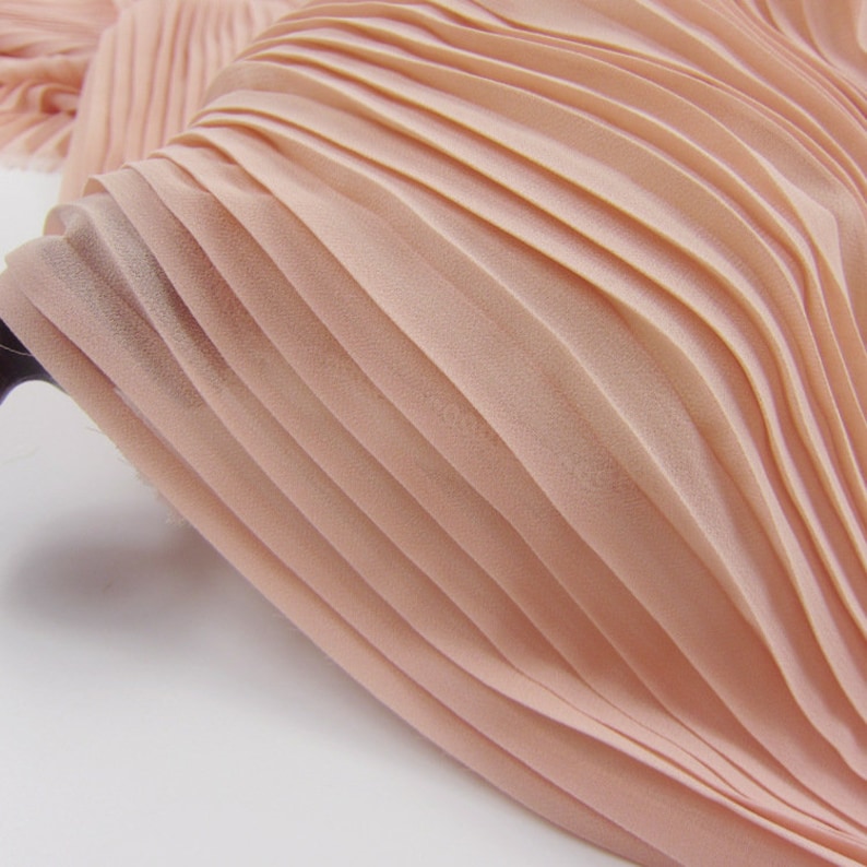 Chiffon Fabric by the Yard Chiffon Cloth Vertical Crease Etsy