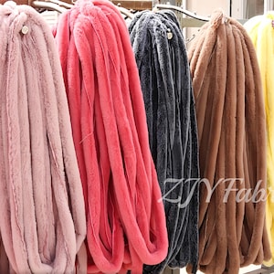 2 Meters Faux Rabbit Fur Trim, Long Fur, Furry Trim,  For Sewing Craft,DIY Material,5 CM Wide