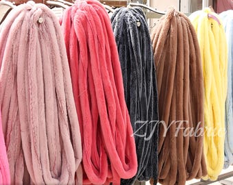 2 Meters Faux Rabbit Fur Trim, Long Fur, Furry Trim,  For Sewing Craft,DIY Material,5 CM Wide