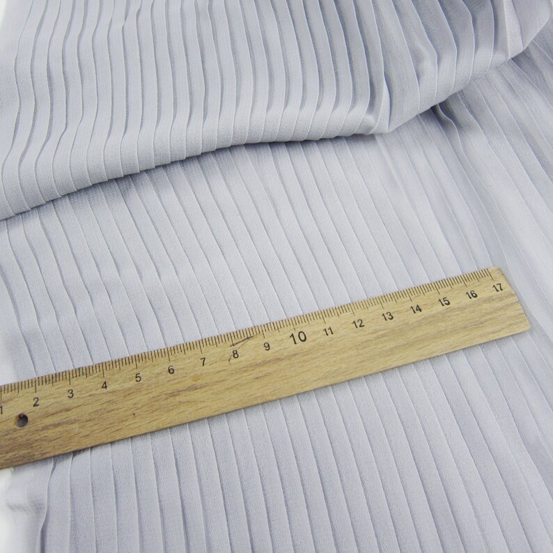 Grey Pleated Chiffon Fabric by the Yard Chiffon Cloth | Etsy