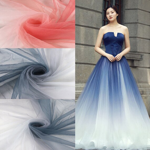 5 yardas soft gradient tela vestido de novia tela vela traje - Etsy México 5 yardas soft gradient tela vestido de novia tela vela traje - Etsy México
