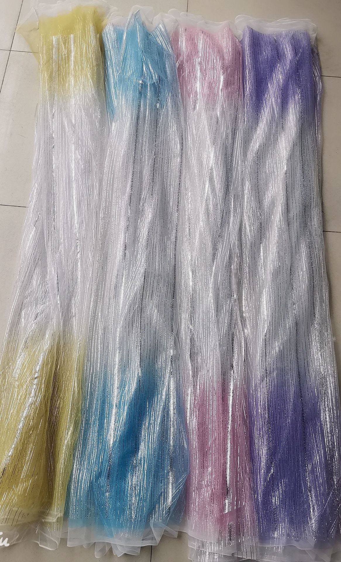5 Colors Gradient Lace Fabric by the Yard,dress Mesh Fabric,diy ...
