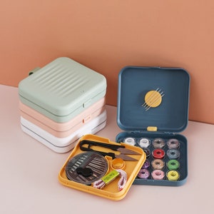 Magnetic Sewing Kit Travel Set/Travel Small Sewing Kit/Sewing Supplies/Tailoring Thread/Thread & Scissors/For Mom Grandma Girl Women