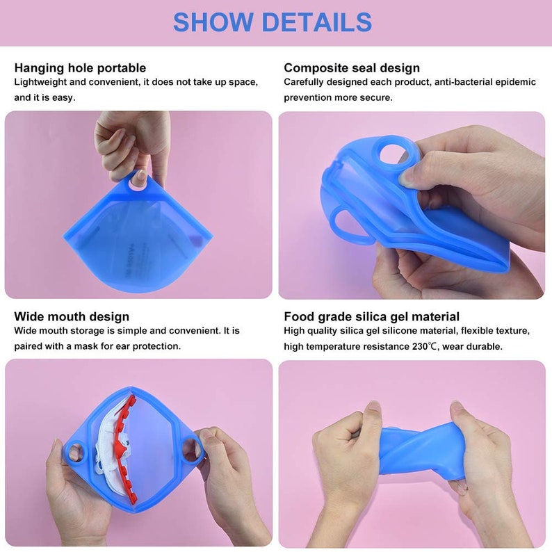 Silicone Mask Face Covering Case HolderMask Holder Etsy