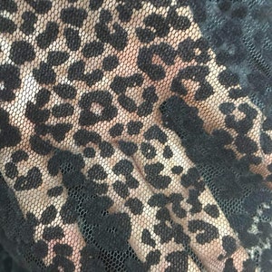Leopard Lace Fabric By The Yard,Soft Tulle Fabric Girls Dress Costume Supplies Mesh Fabric,DIY Handmade,Width 59 inches image 6