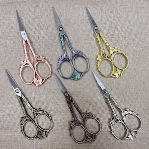 Retro Butterfly Sewing Scissors,Embroidery Scissors,Craft Scissors,Handmade Scissors,Floss Scissors,Thread Scissors,little Scissors