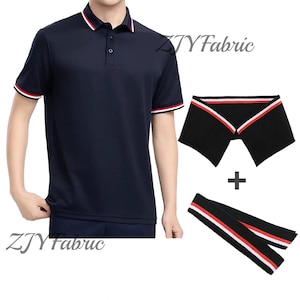 Cotton Knit Rib Polo Collars & Cuffs Set for Shirt Revamp(Unisex Adult Size)