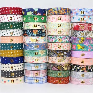 10 Meters Cotton Bias Binding Tape: 20mm/0.78 inch Double Fold, Quilting & Sewing