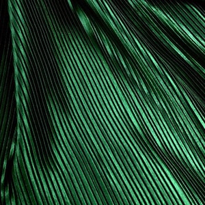 Green Pleated Fabric,Line Texture Fine Stripe Accordion Faux Silk Satin Plisse Fabric,For Sewing,DIY Handmade Material 59&quot; Wide