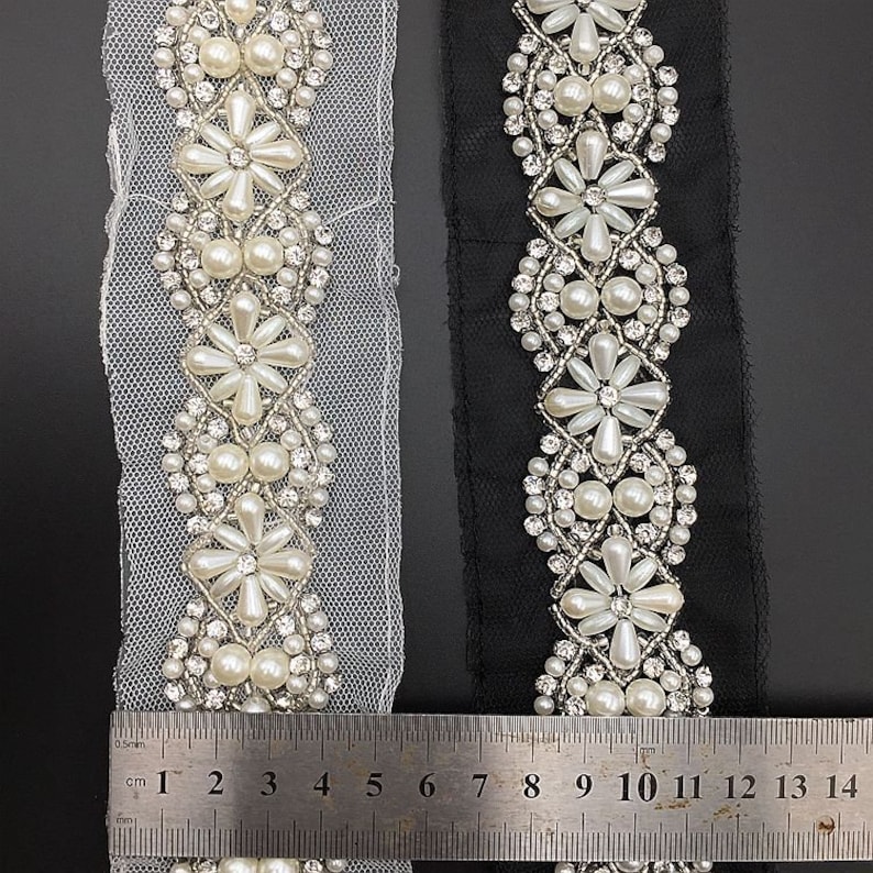 Beaded Lace Trim Beading Trims Dress Decorative Supplies Etsy