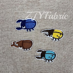 Ett set med små skalbaggar, broderilappar, stryk-/sysömnadsapplikationer för hantverk, applikationer för märke, för kläder, klänningar, hattar, jeans, gör-det-själv-tillbehör