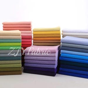 56 Colors 2×2 Elastic Rib Cuffing, Rib Knit Seamless Cuff Fabric,Trim Cuff for Sleeves,Bomber Jackets,Matching