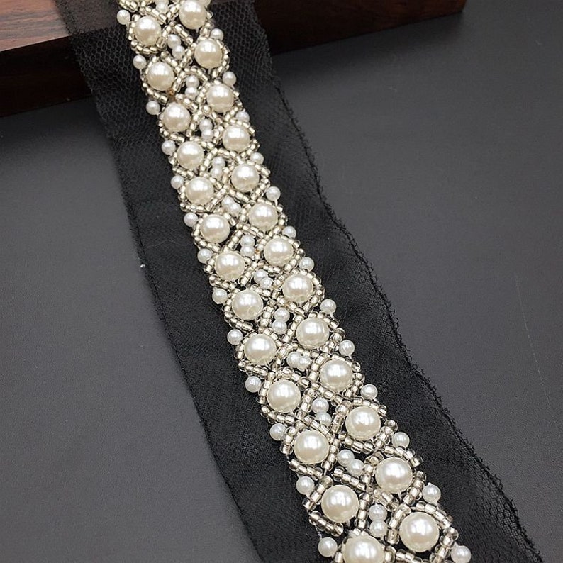 Beaded Lace Trim Beading Trims Dress Decorative Supplies Etsy
