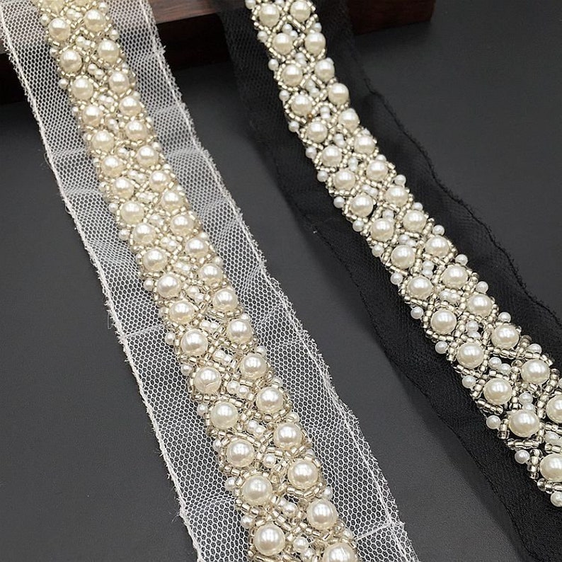 Beaded Lace Trim Beading Trims Dress Decorative Supplies Etsy