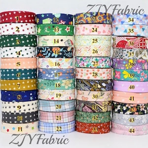 Nastro sbieco in cotone da 10 metri: 20 mm/0,78 pollici, doppia piega, per trapuntatura e cucito