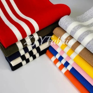 14CM Elastic Rib Cuffing, Rib Knit Seamless Cuff Fabric,Trim Cuff for Sleeves,Bomber Jackets,Matching