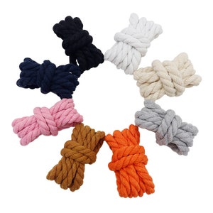 1 Pair Thick Rope Cotton Strings Shoelace/12mm Colour Sport Sneaker Laces/Chunky Shoelaces/Round String Shoelaces/Shoe Strings