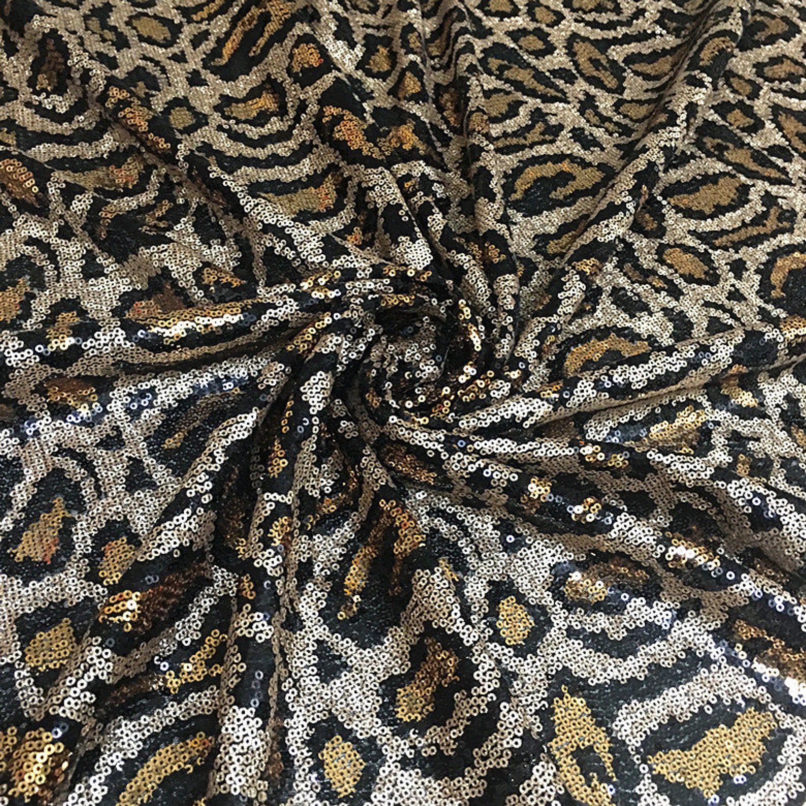 sequin animal print