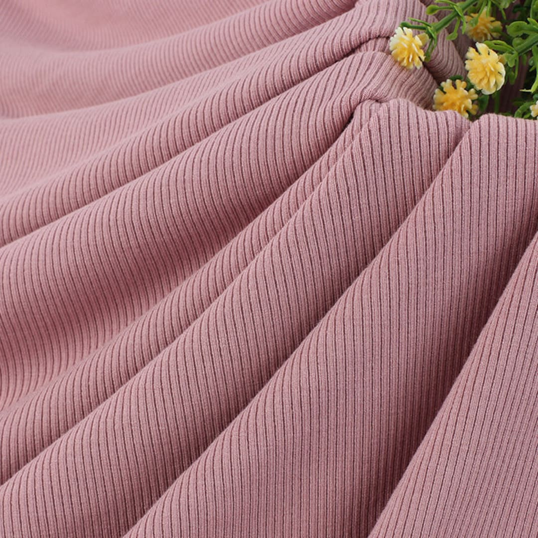 Stretch Rib Knit Jersey Fabric by the Yard Leggings Rompers Etsy