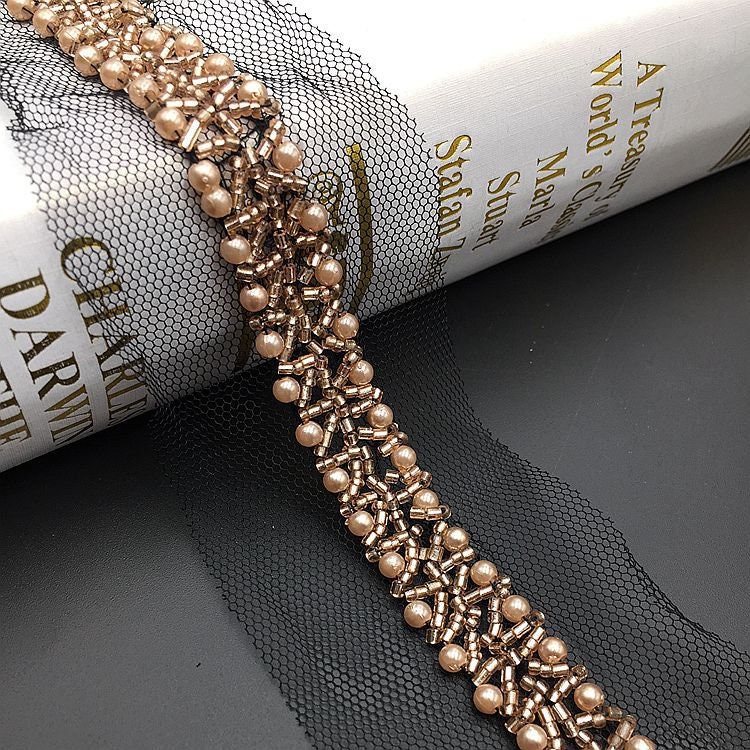 Beaded lace trim beading trims dress decorative supplies Etsy