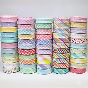 Cotton Bias Binding Tape: 20mm Double Fold, Quilting & Sewing - 10 Meters