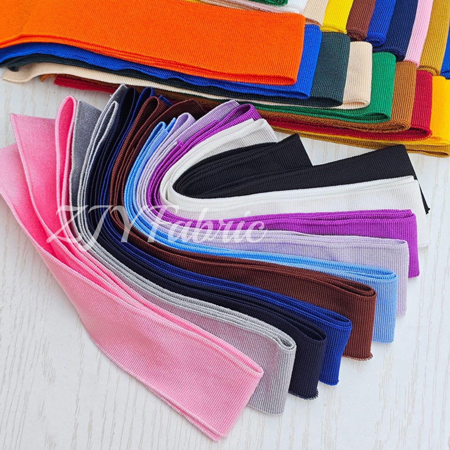 Thin Rib Knit Cuffing: 6CM Wide Elastic Seamless Fabric - 37 Inch - Etsy