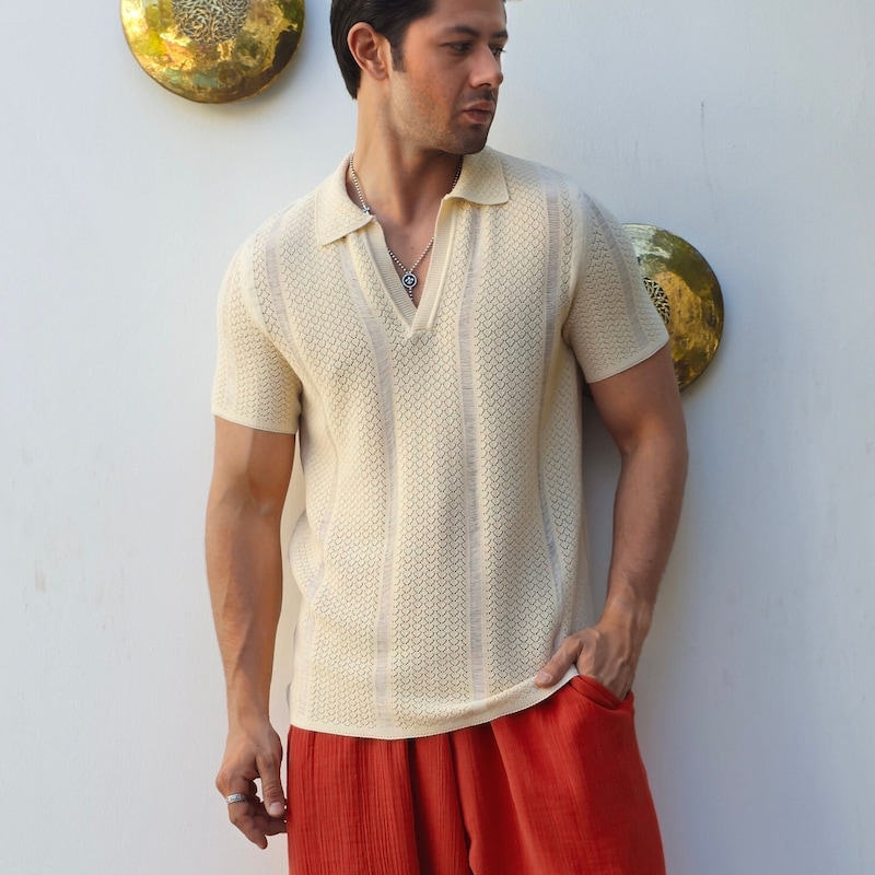 Crochet Polo Shirt Pattern Etsy