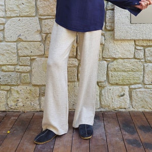 mens hemp drawstring pants. Variety of sizes for big men, tall men are available.