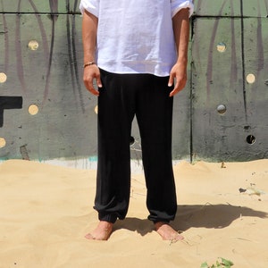 Harem Pants Men, Samurai Pants, Cotton Harem Pants, Burning Man Costumes,  Sarouel Homme, Mens Harem Pants, Mens Yoga Pants, -  España