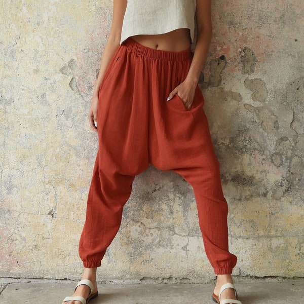 Womens Tall Gauze Pants Etsy