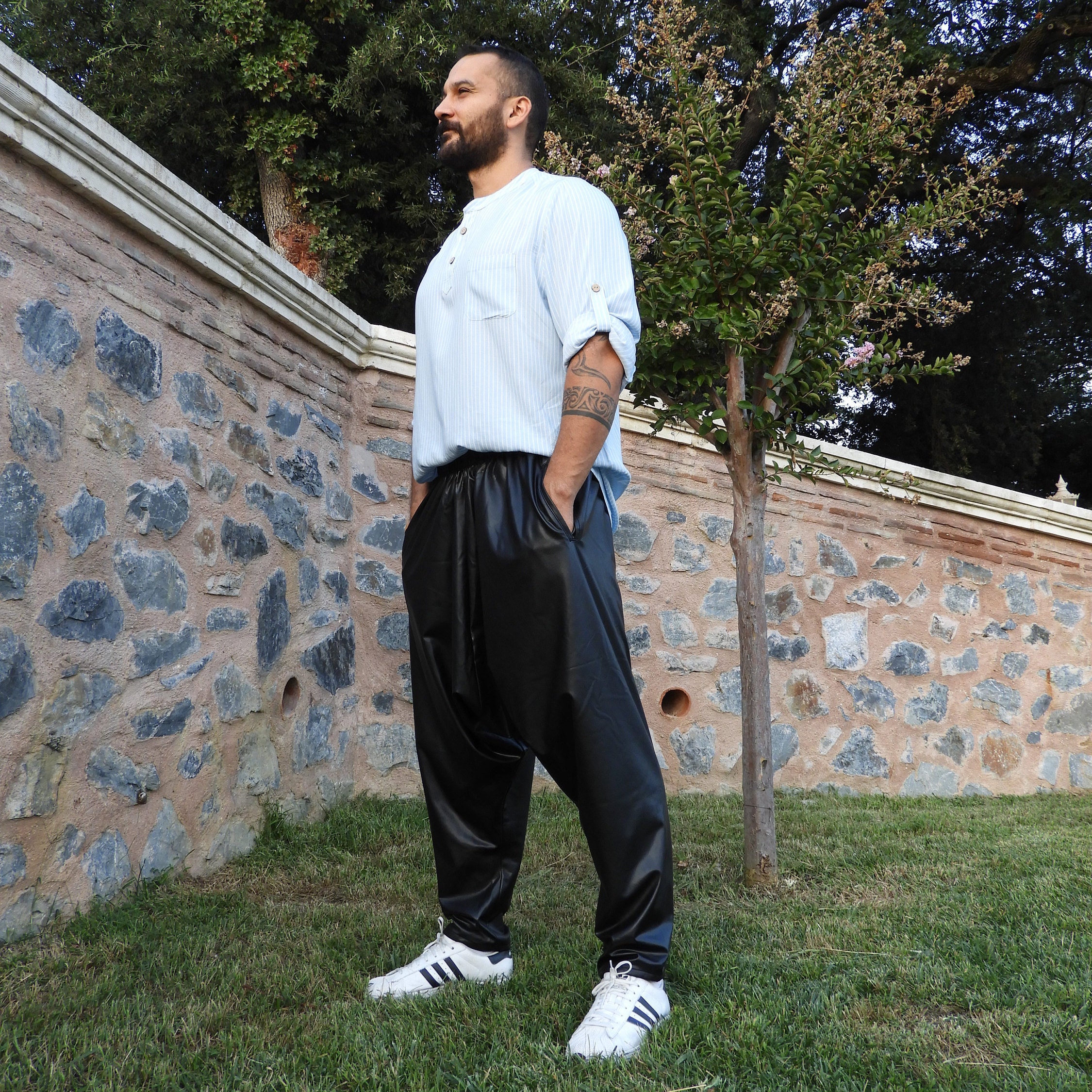 Leather Harem Pants | same ANTHEM. main image 1
