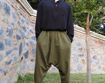 【翌日発送可能】 Harem Mens Pants, Medieval Size Plus Pants, Harem Winter Clothing