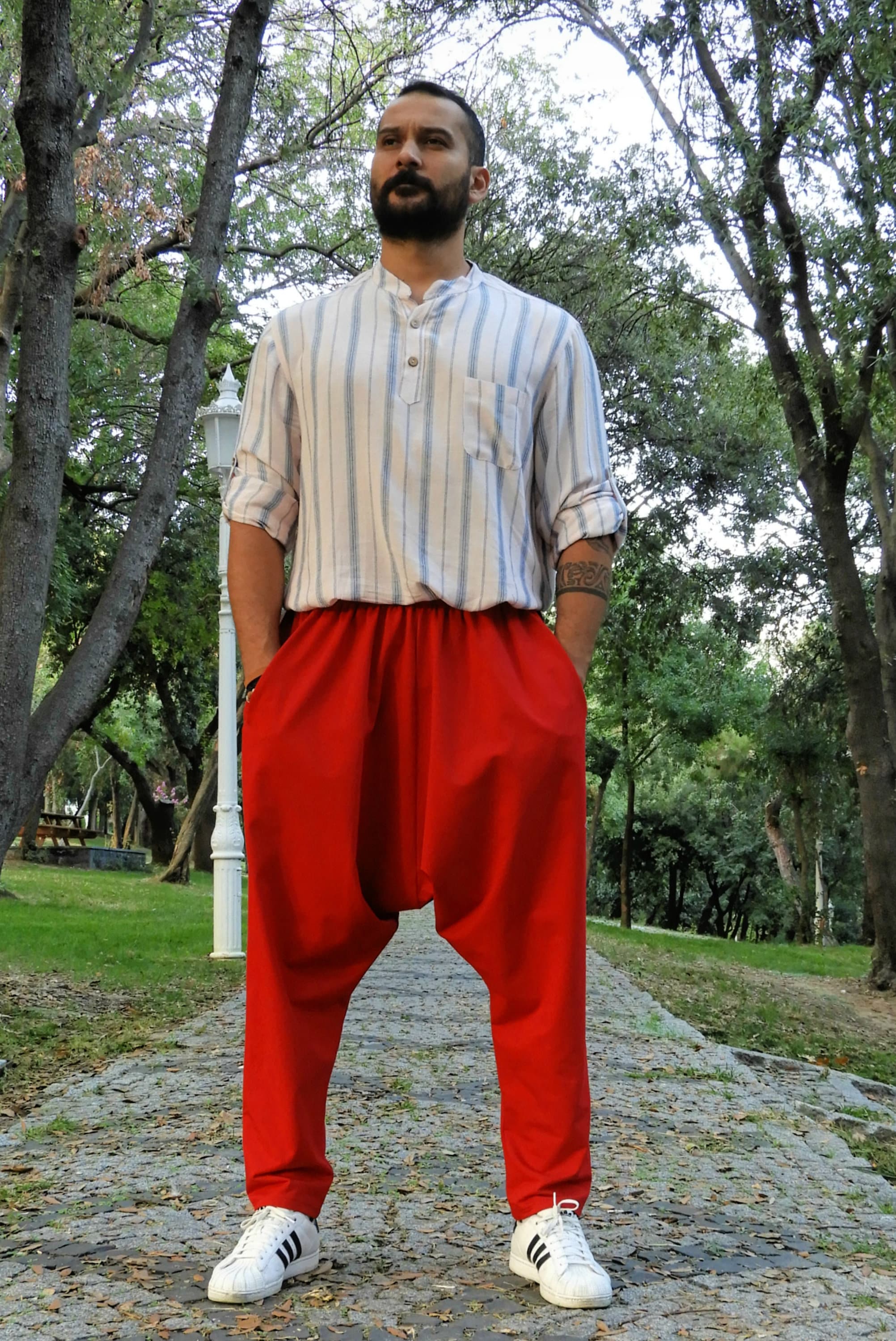 PETCDIM Mens Loose Fit Suit Dress Pants Casual Business