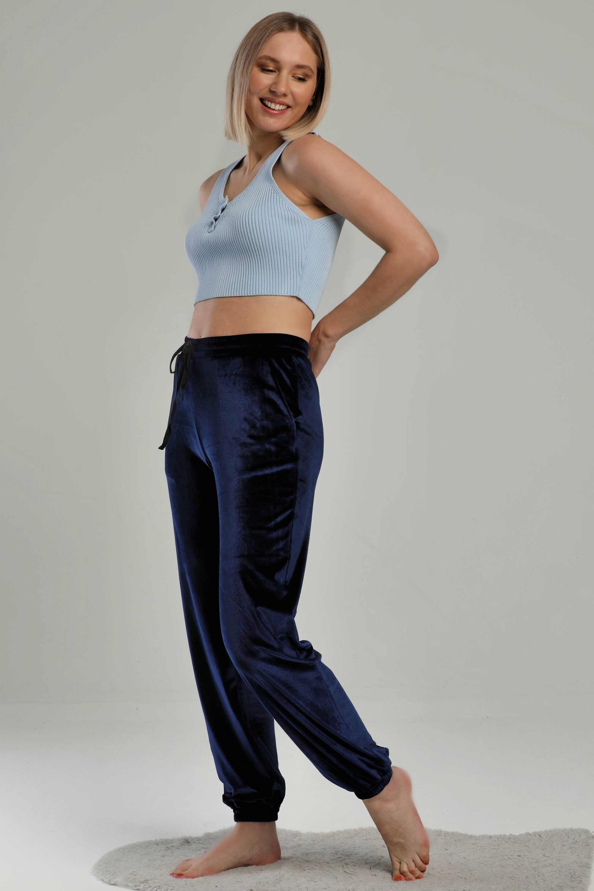Velvet Pants Velvet Joggers Plus Size 