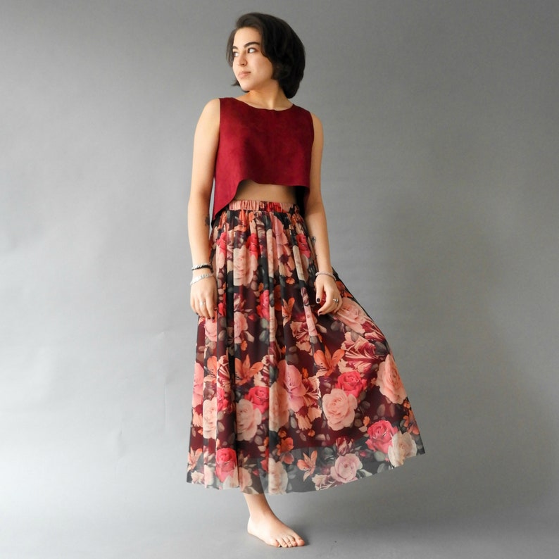 plus size tulle maxi skirt