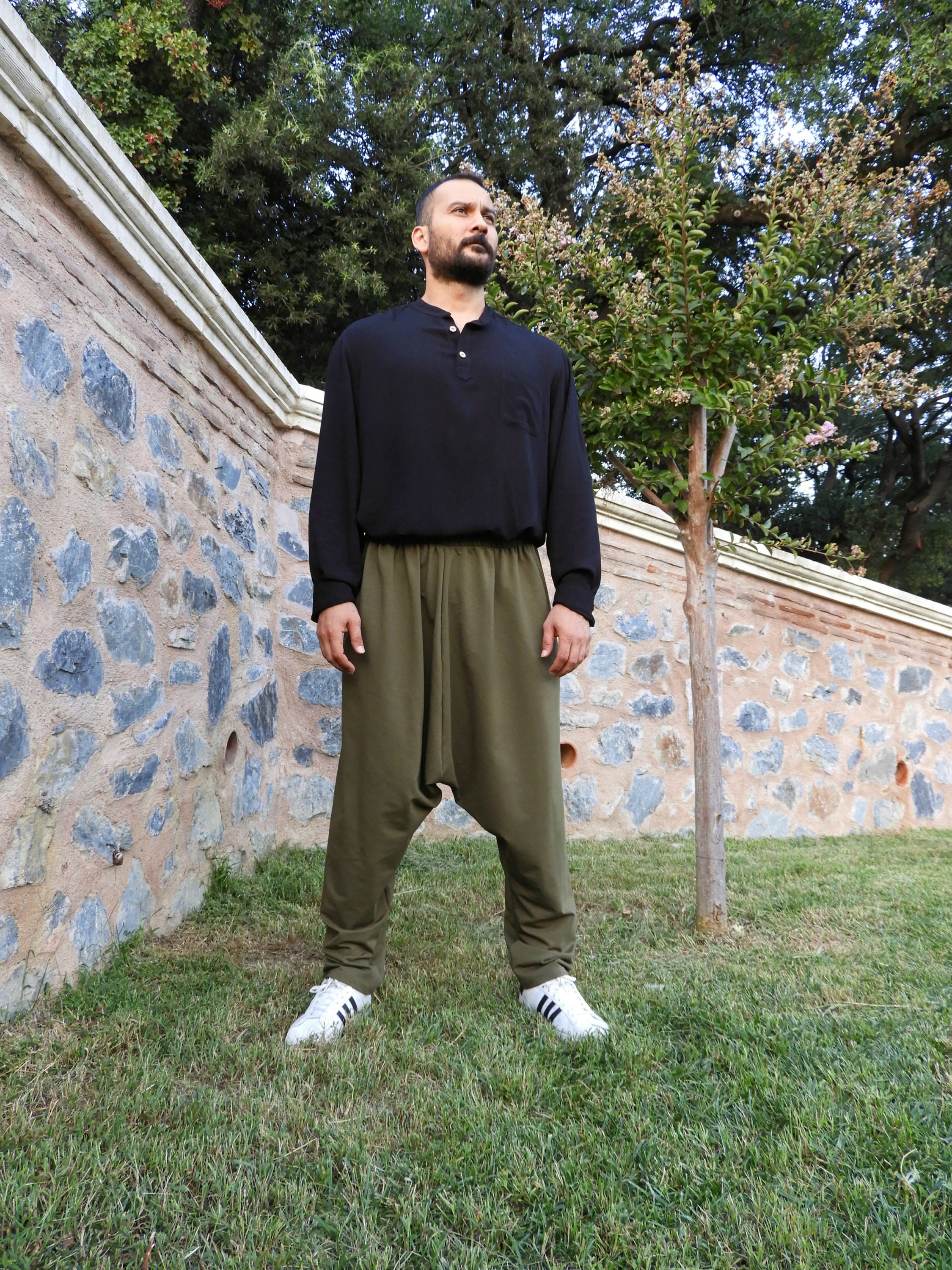 Pantalones negros hombres / Pantalones Harem Hombres / Pantalones de  entrepierna caída / Pantalones sueltos / Pantalones hippie / Pantalones  holgados / Pantalones boho / Pantalones de algodón / Unisex / NUEVO -   México