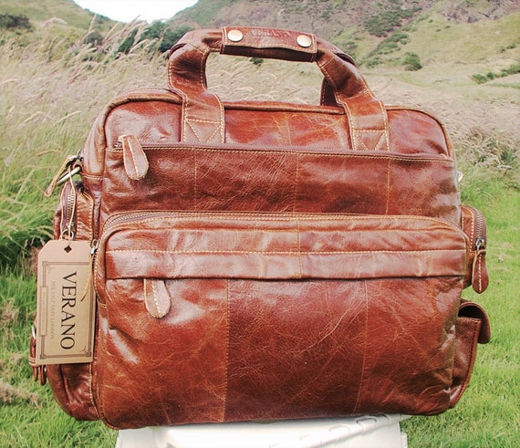italian leather backpack mens