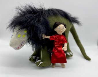 Peluche de vellón de reptil espeluznante SCP-682 hecho a mano