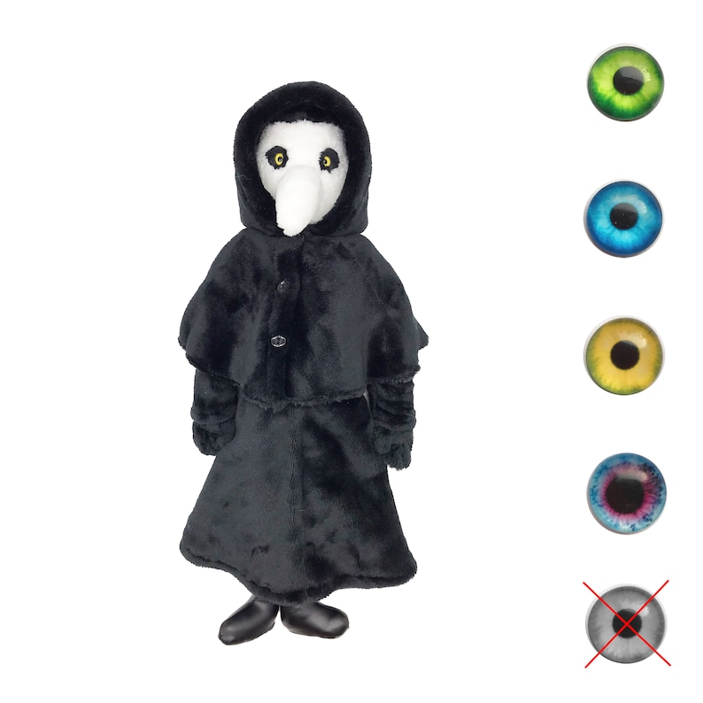 SCP-049 Plague Doctor Minky Plush Toy Black