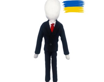 Slenderman Soft Plush Toy, Spooky cute toy