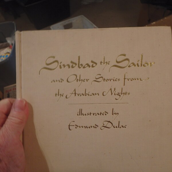 5W- weatherman 1978 printing - SINBAD the Sailor and other stories from the Arabian Nights illustrated by Edmund Dulac