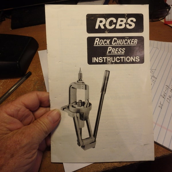 6V- RCBS Rock Chucker Press instructions & parts