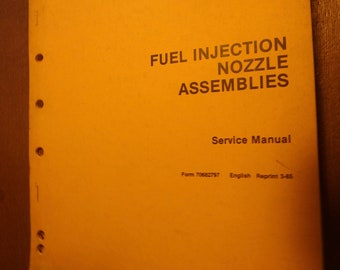 fiatallis 1985 service manual fuel injection nozzle assemblies -english-