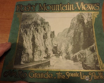 1943 portfolio Rock Mountain views- from Denver & rio grande western railroad-